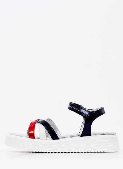 Παιδικές Σαγιονάρες & Πέδιλα Rope.Sandal Μπλε ECOleather Tommy Hilfiger