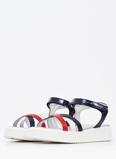 Παιδικές Σαγιονάρες & Πέδιλα Rope.Sandal Μπλε ECOleather Tommy Hilfiger