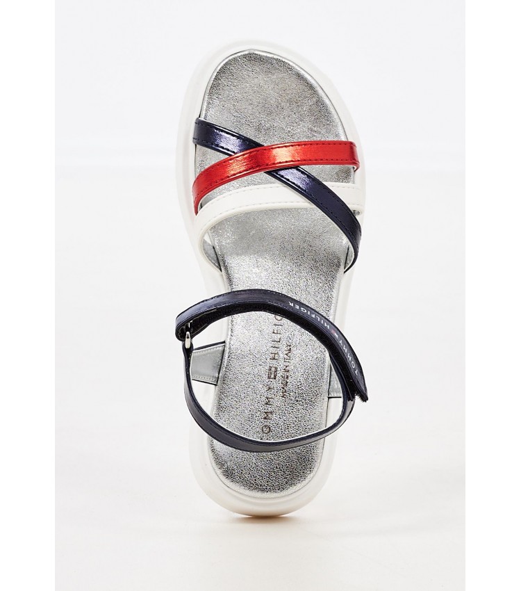 Παιδικές Σαγιονάρες & Πέδιλα Vel.Sands Μπλε ECOleather Tommy Hilfiger