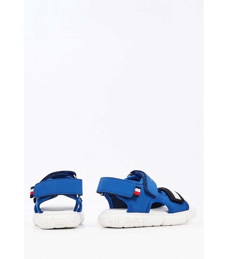 Kids Flip Flops & Sandals Vs.Sandal Blue ECOleather Tommy Hilfiger