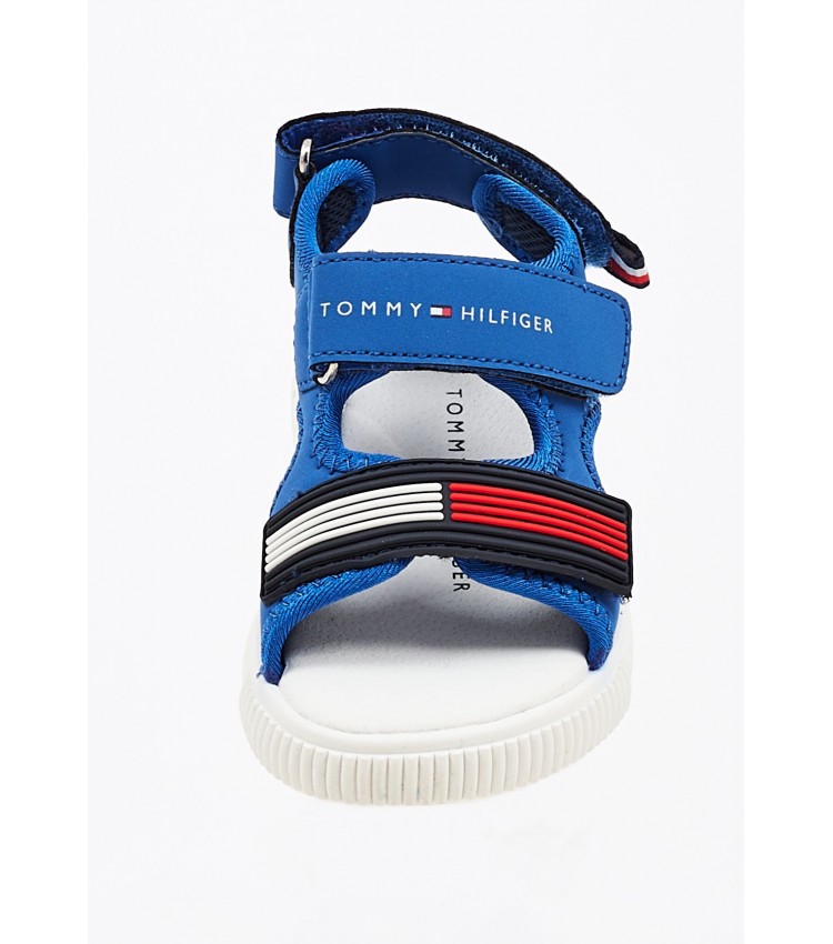 Kids Flip Flops & Sandals Vs.Sandal Blue ECOleather Tommy Hilfiger