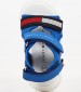 Kids Flip Flops & Sandals Vs.Sandal Blue ECOleather Tommy Hilfiger