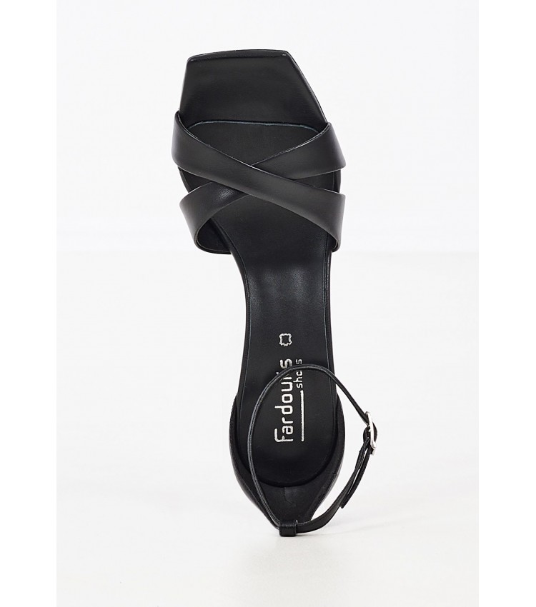 Women Sandals 2241.81873L Black Leather Mortoglou