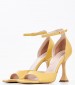 Women Sandals 2241.91902 Yellow Leather Mortoglou