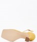 Women Sandals 2241.91902 Yellow Leather Mortoglou