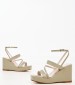 Women Platforms High 2242.42402 Olive Leather Mortoglou