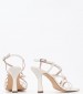 Women Sandals 2242.72015 White Shiny Leather Mortoglou
