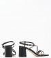 Women Sandals 2243.61803X Black Leather Mortoglou