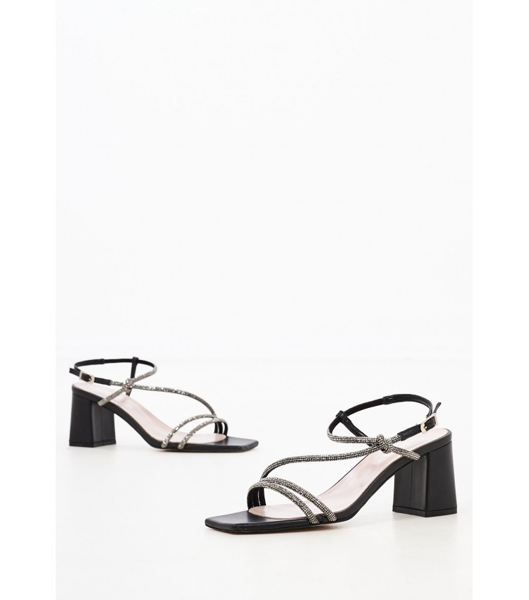 Women Sandals 2243.61803X Black Leather Mortoglou