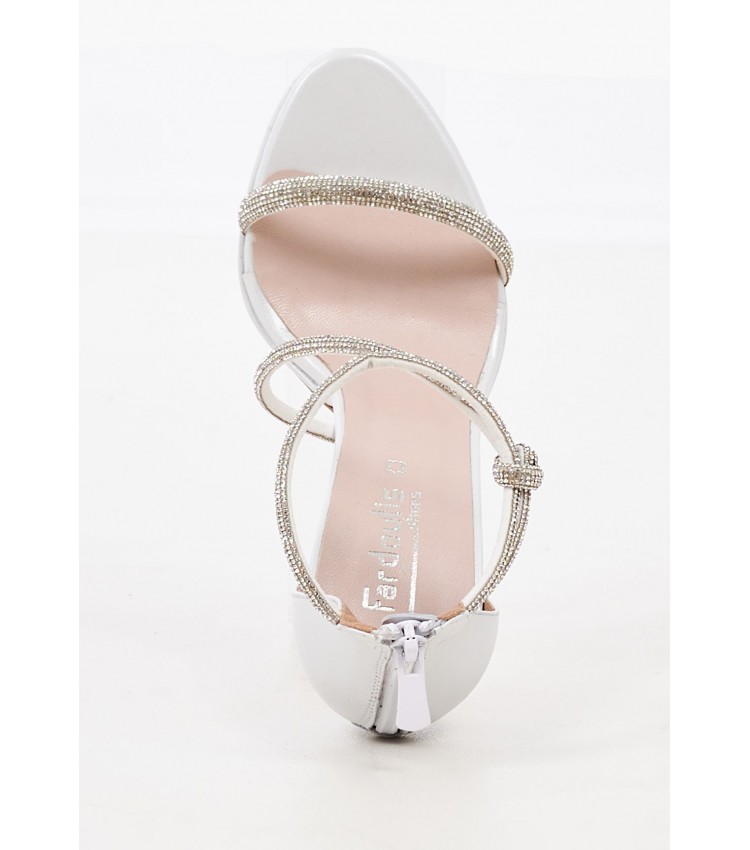 Women Sandals 2246.91631L White Leather Mortoglou