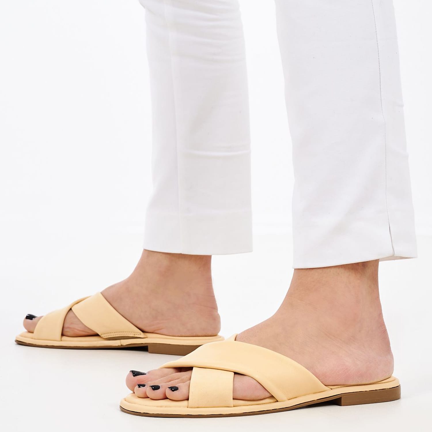 Γυναικεία Flats 27112 Μπεζ Δέρμα Tamaris