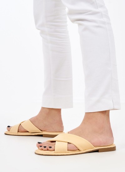 Γυναικεία Flats Gizeh.Big.Buckle Μαύρο Δέρμα Birkenstock