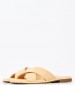 Women Flats 27112 Beige Leather Tamaris