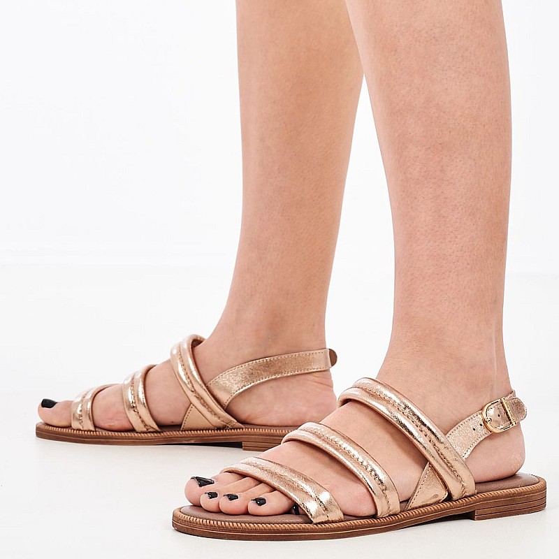 Γυναικεία Flats 28109 Μπρονζέ Δέρμα Tamaris