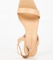 Women Sandals 28314 Beige Leather Tamaris