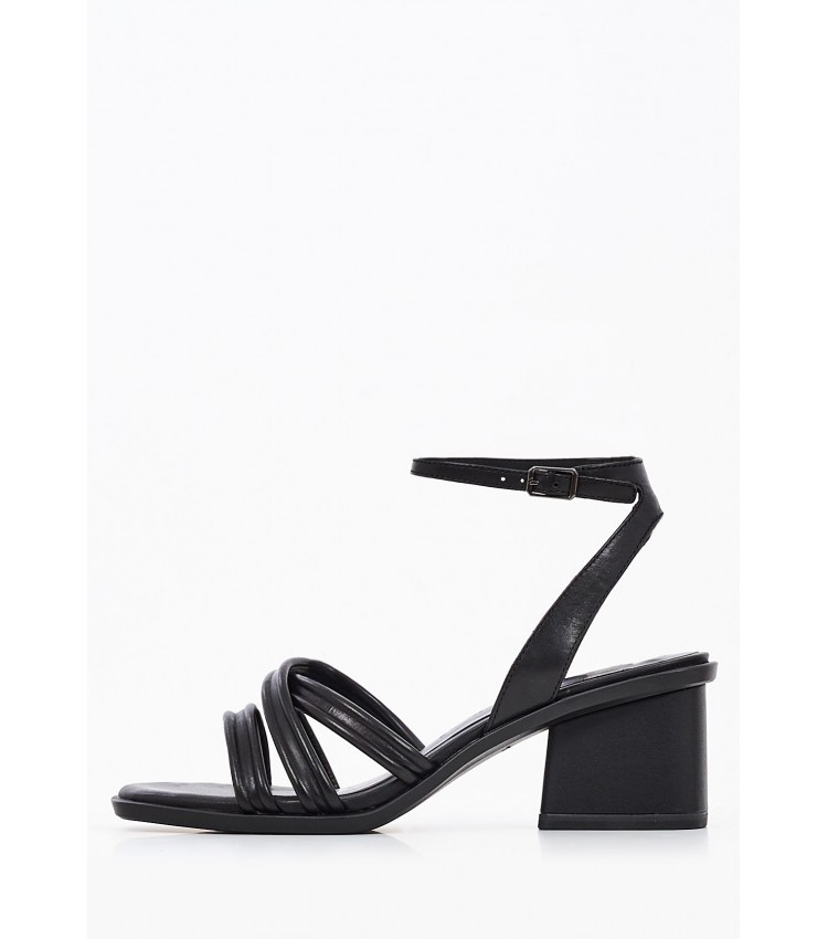 Women Sandals 28343 Black Leather Tamaris