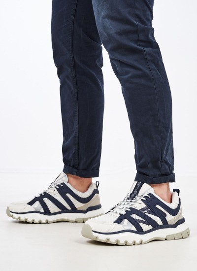 Ανδρικά Παπούτσια Casual Banksy.Treck Μπλε ECOleather Pepe Jeans