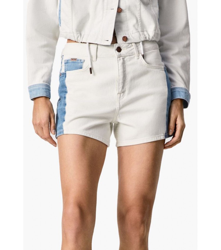 Women Skirts - Shorts Marly.Short White Cotton Pepe Jeans