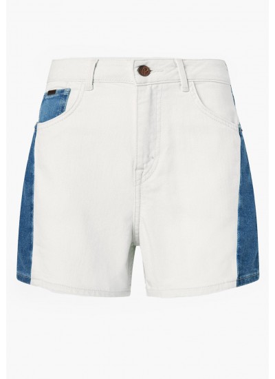 Women Skirts - Shorts Marly.Short White Cotton Pepe Jeans