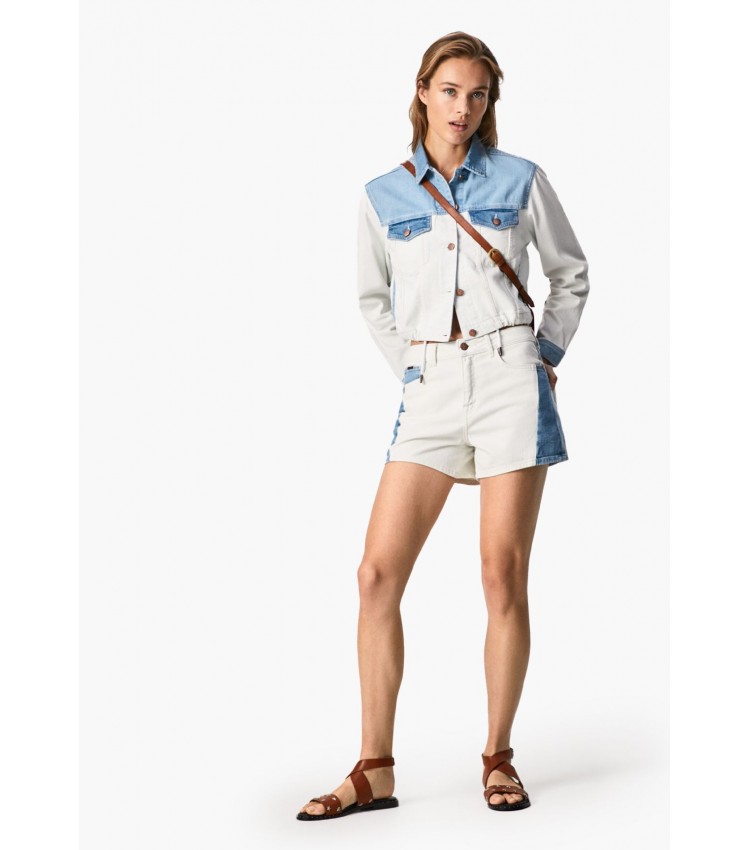 Women Skirts - Shorts Marly.Short White Cotton Pepe Jeans