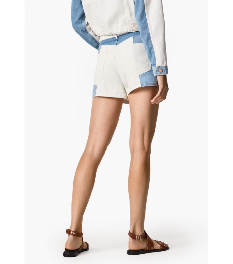 Γυναικείες Φούστες - Σορτς Marly.Short Άσπρο Βαμβάκι Pepe Jeans