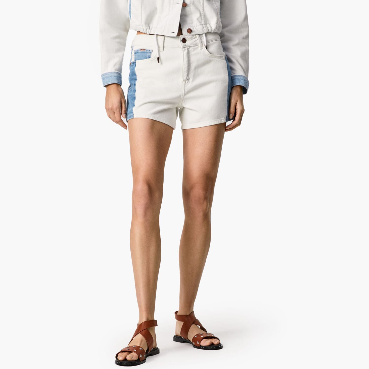 Γυναικείες Φούστες - Σορτς Marly.Short Άσπρο Βαμβάκι Pepe Jeans Γυναικείες Φούστες - Σορτς Marly.Short Άσπρο Βαμβάκι Pepe Jeans