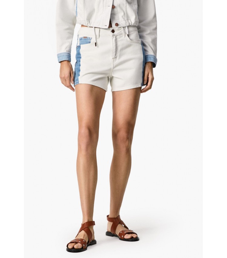 Women Skirts - Shorts Marly.Short White Cotton Pepe Jeans