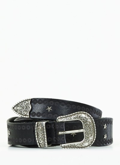 Women Belts Mary.Belt Black Leather Pepe Jeans