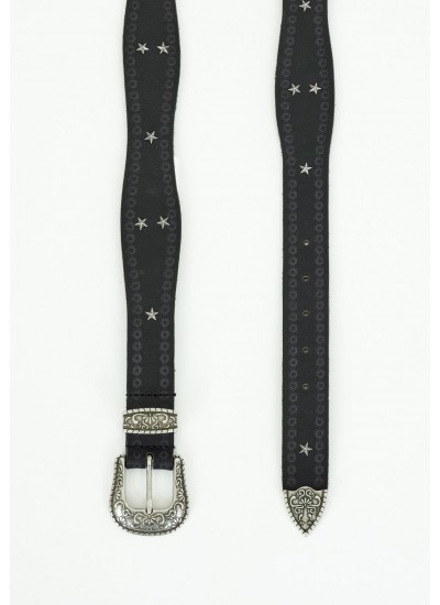 Women Belts Mary.Belt Black Leather Pepe Jeans