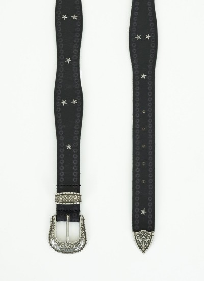 Women Belts Mary.Belt Black Leather Pepe Jeans