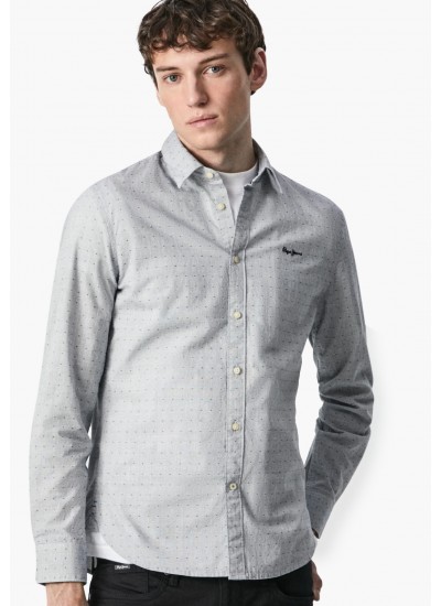 Poulton Blue Cotton Pepe Jeans