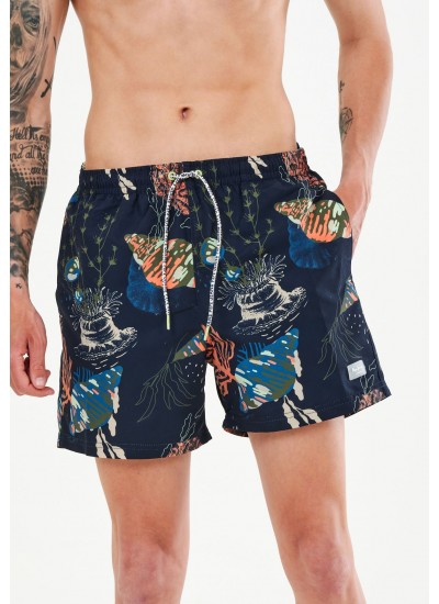 Men Swimsuit Rudy.D DarkBlue Polyester Pepe Jeans