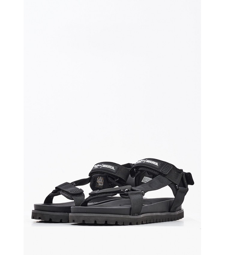 Men Flip Flops & Sandals Sandal.Tech Black Pepe Jeans