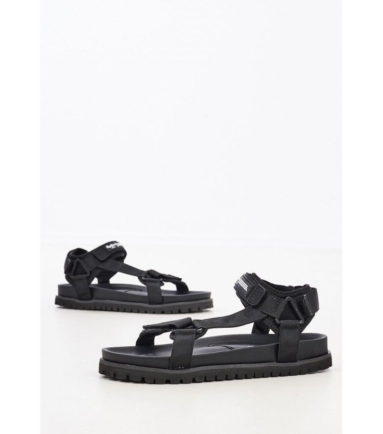 Men Flip Flops & Sandals Sandal.Tech Black Pepe Jeans