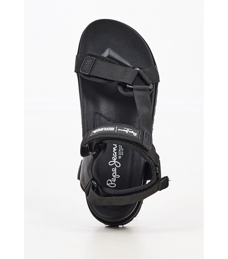 Men Flip Flops & Sandals Sandal.Tech Black Pepe Jeans