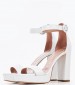 Women Sandals 850F34 White Leather Mourtzi