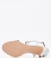 Women Sandals 86020 Silver Leather Mourtzi