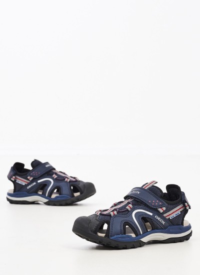 Kids Casual Shoes Aeranter Blue ECOleather Geox