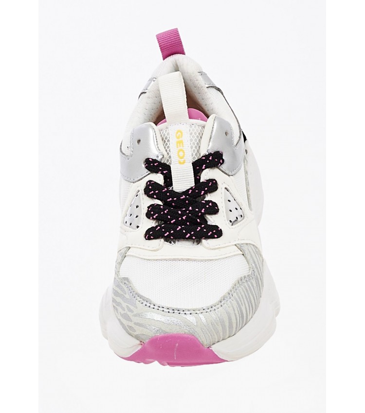 Kids Casual Shoes Bubblex.G White ECOleather Geox