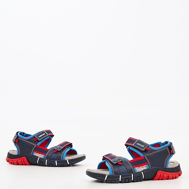 Kids Flip Flops & Sandals Dynomix Blue ECOleather Geox