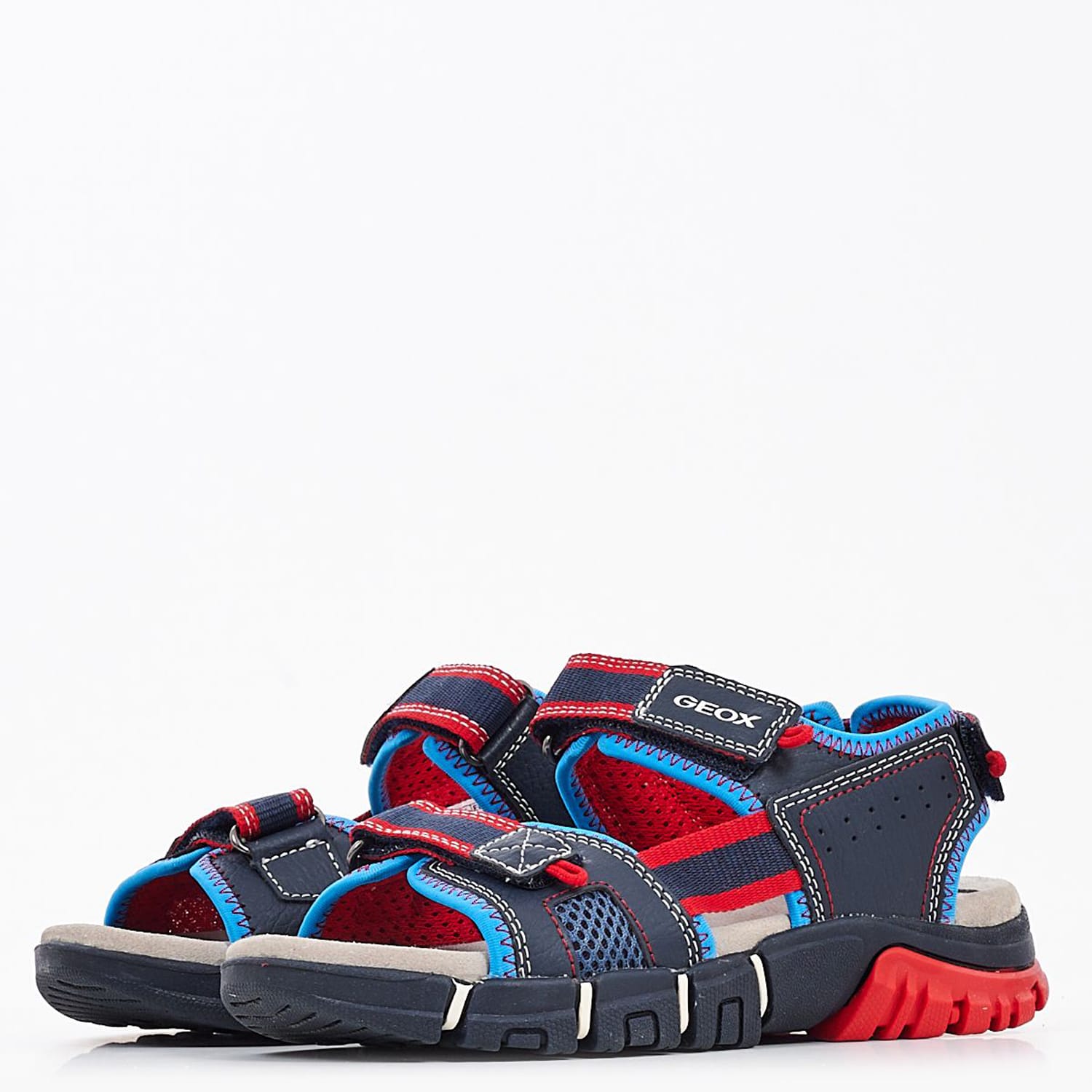 Kids Flip Flops & Sandals Dynomix Blue ECOleather Geox Kids Flip Flops & Sandals Dynomix Blue ECOleather Geox