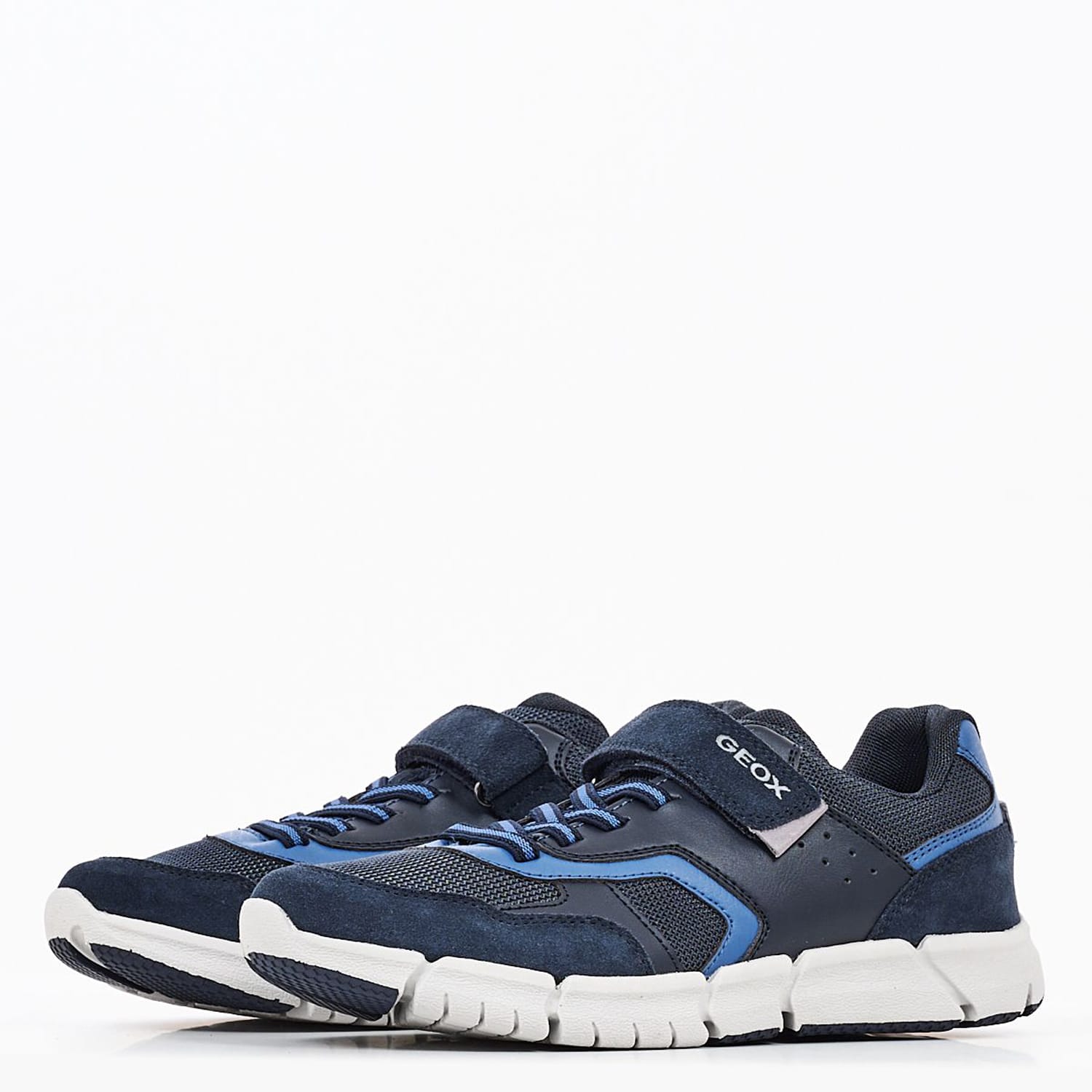 Kids Casual Shoes J.Flexyper Blue Buckskin Geox Kids Casual Shoes J.Flexyper Blue Buckskin Geox