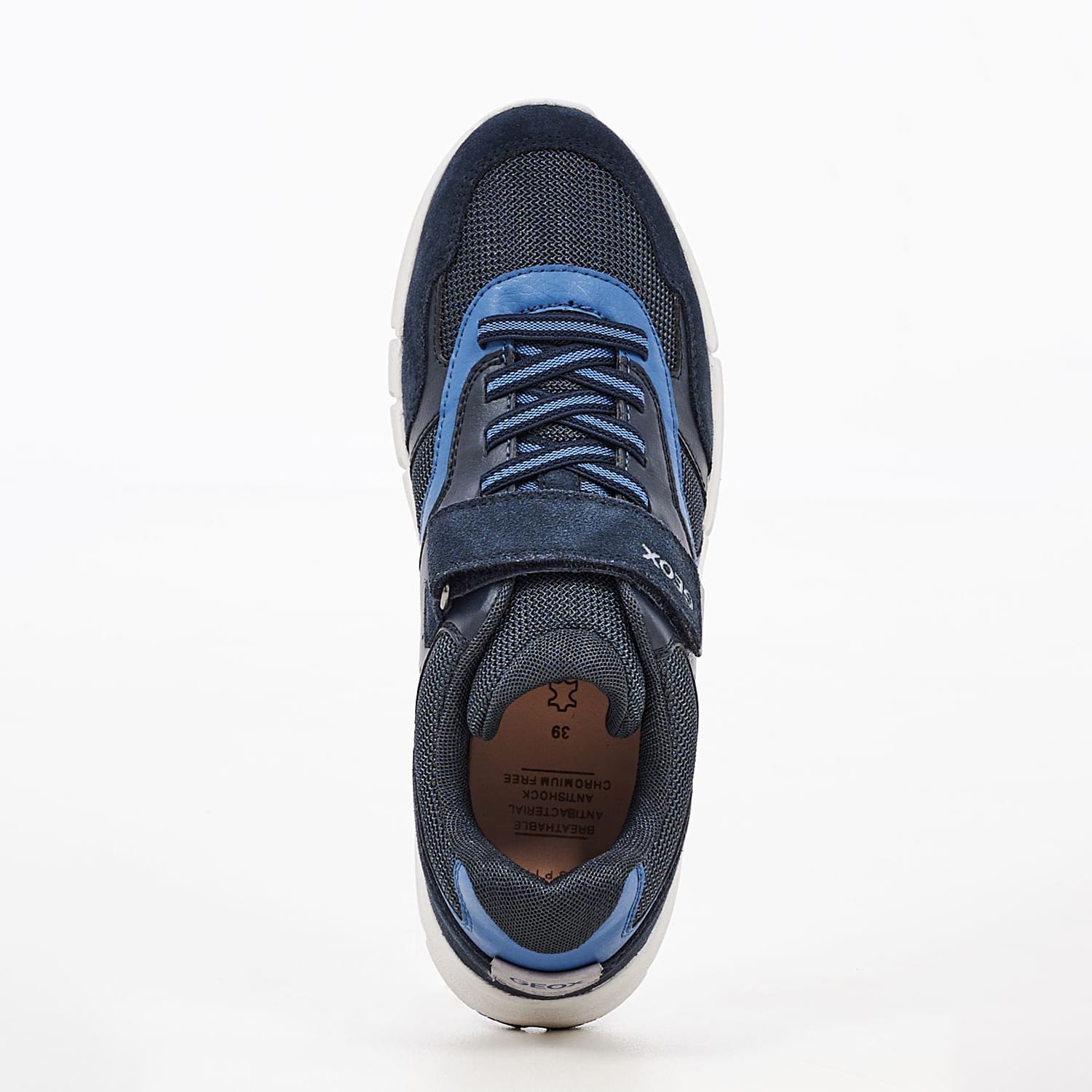 Kids Casual Shoes J.Flexyper Blue Buckskin Geox Kids Casual Shoes J.Flexyper Blue Buckskin Geox