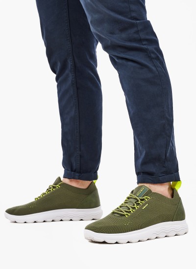 Ανδρικά Παπούτσια Casual Spherica Γκρι Ύφασμα Geox