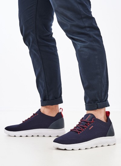 Ανδρικά Παπούτσια Casual Track.Runner Άσπρο Δέρμα Καστόρι Tommy Hilfiger
