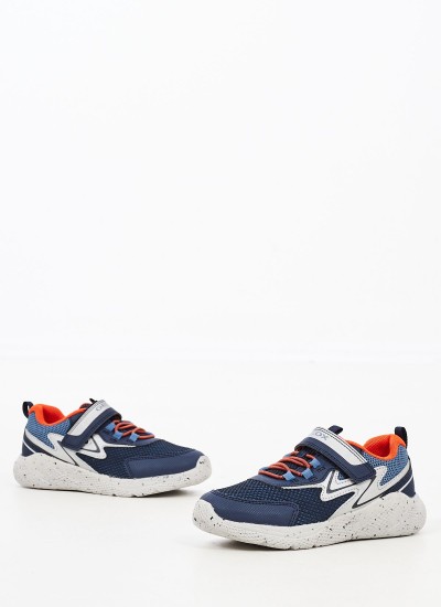 Παιδικά Παπούτσια Casual B.Each Μπλε Δέρμα Καστόρι Geox