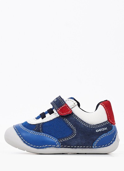 Kids Casual Shoes Aeranter Blue ECOleather Geox