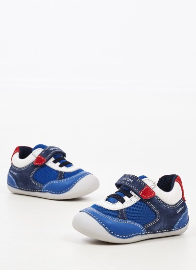 Kids Casual Shoes Aeranter Blue ECOleather Geox