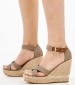 Women Platforms High Aylin001 Taupe Fabric U.S. Polo Assn.