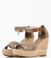 Women Platforms High Aylin001 Taupe Fabric U.S. Polo Assn.